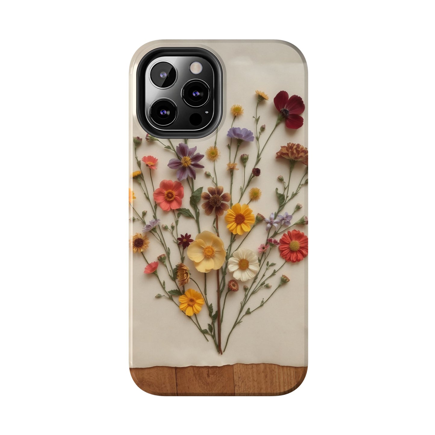Floral Tough Phone Case - Durable Protection with Nature-Inspired Design