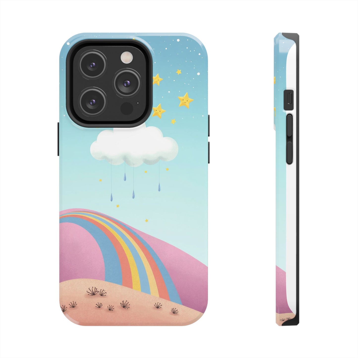 Colorful Rainbow Phone Case - Durable Tough Design for Adventurers