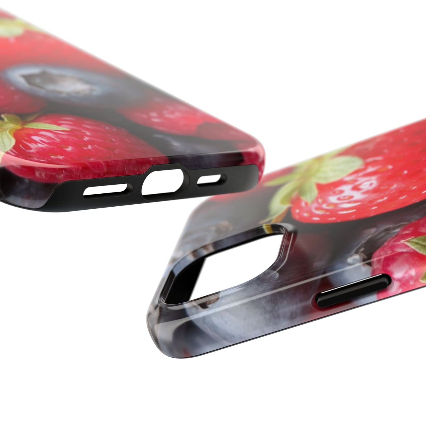 Fruit-Themed Tough Phone Case - Berry Burst Design