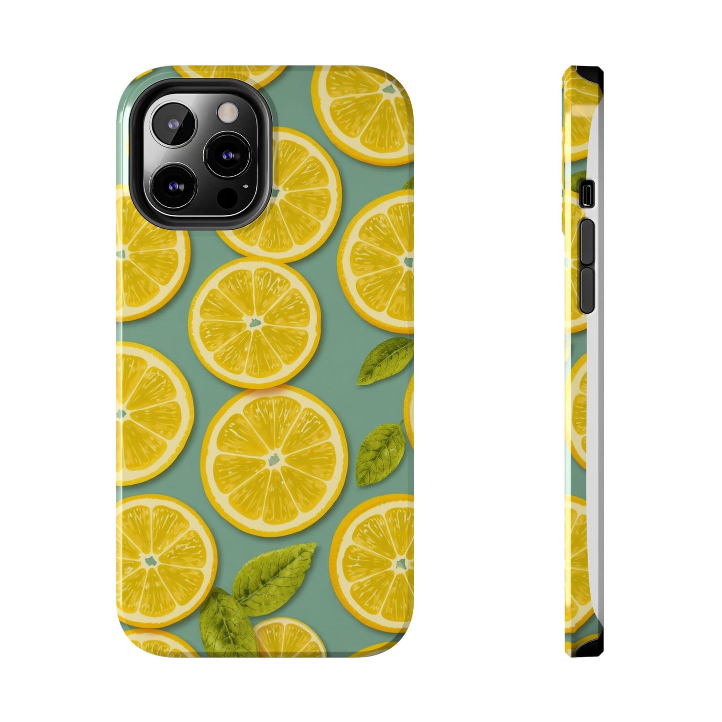 Tough Lemon Pattern Phone Case - Vibrant Citrus Design for Summer Vibes - for iPhone