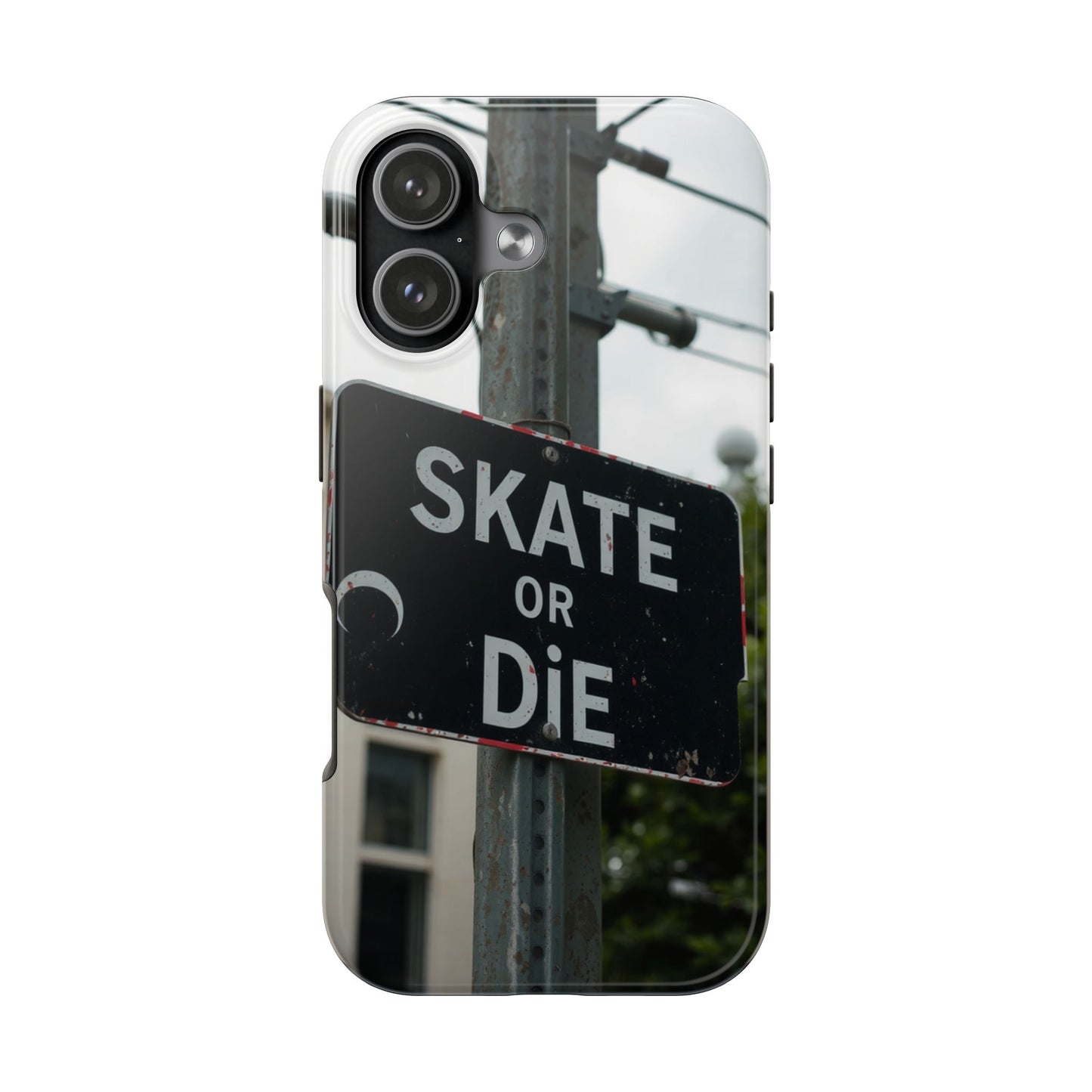 Black Sign Skate or Die Design - Tough Phone Case for iPhone