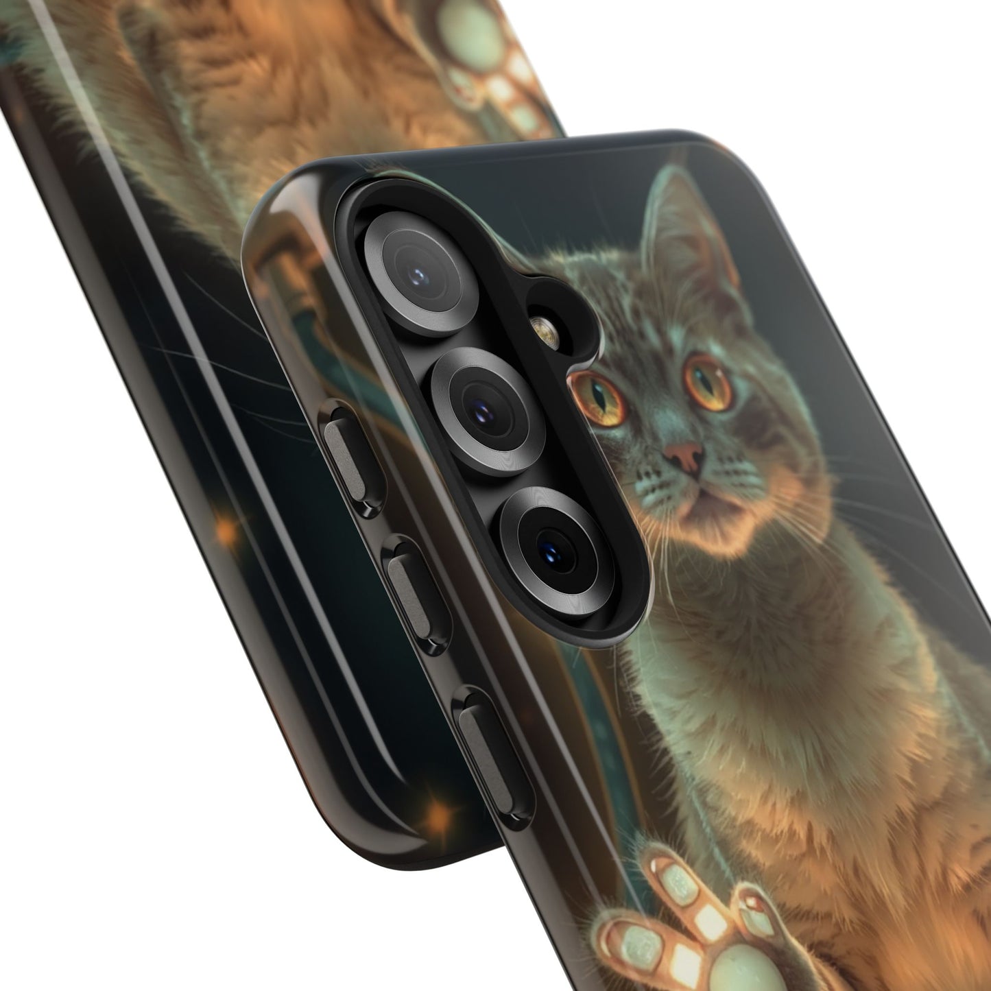 Whimsical Cat Phone Case | Tough Phone Cases for Cat Lovers, Pet Accessories, Gift for Cat Owners, Cute Phone Cover, Personalized Tech