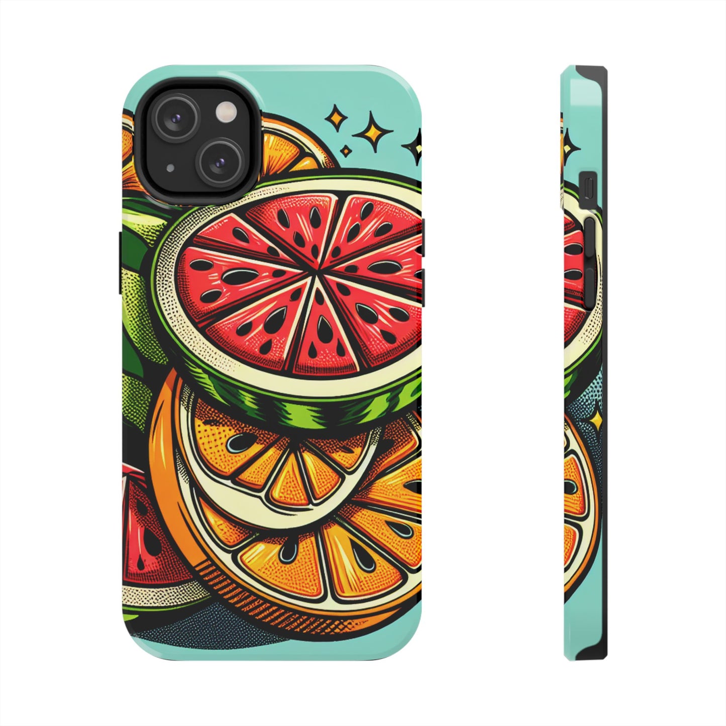 Vibrant Citrus Tough Phone Case - Fruit Slice Design - for iPhone