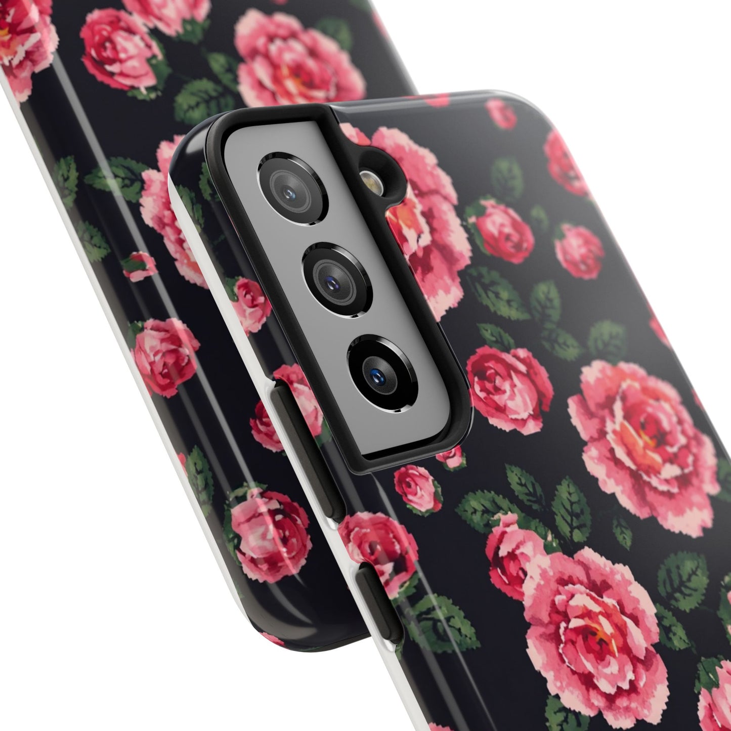 Pixelated Floral Tough Phone Case - Elegant Rose Design for Protection & Style - for iPhone