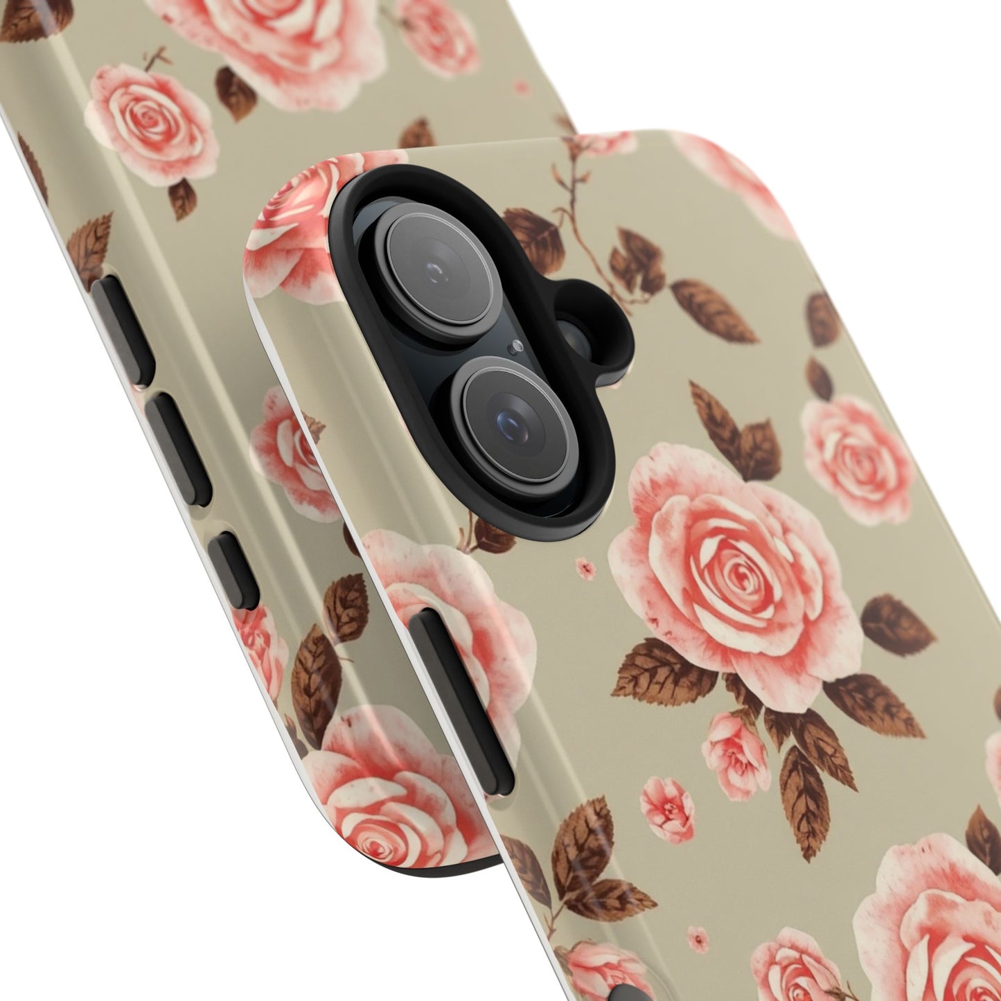 Elegant Floral Tough Phone Case for Stylish Protection - for iPhone