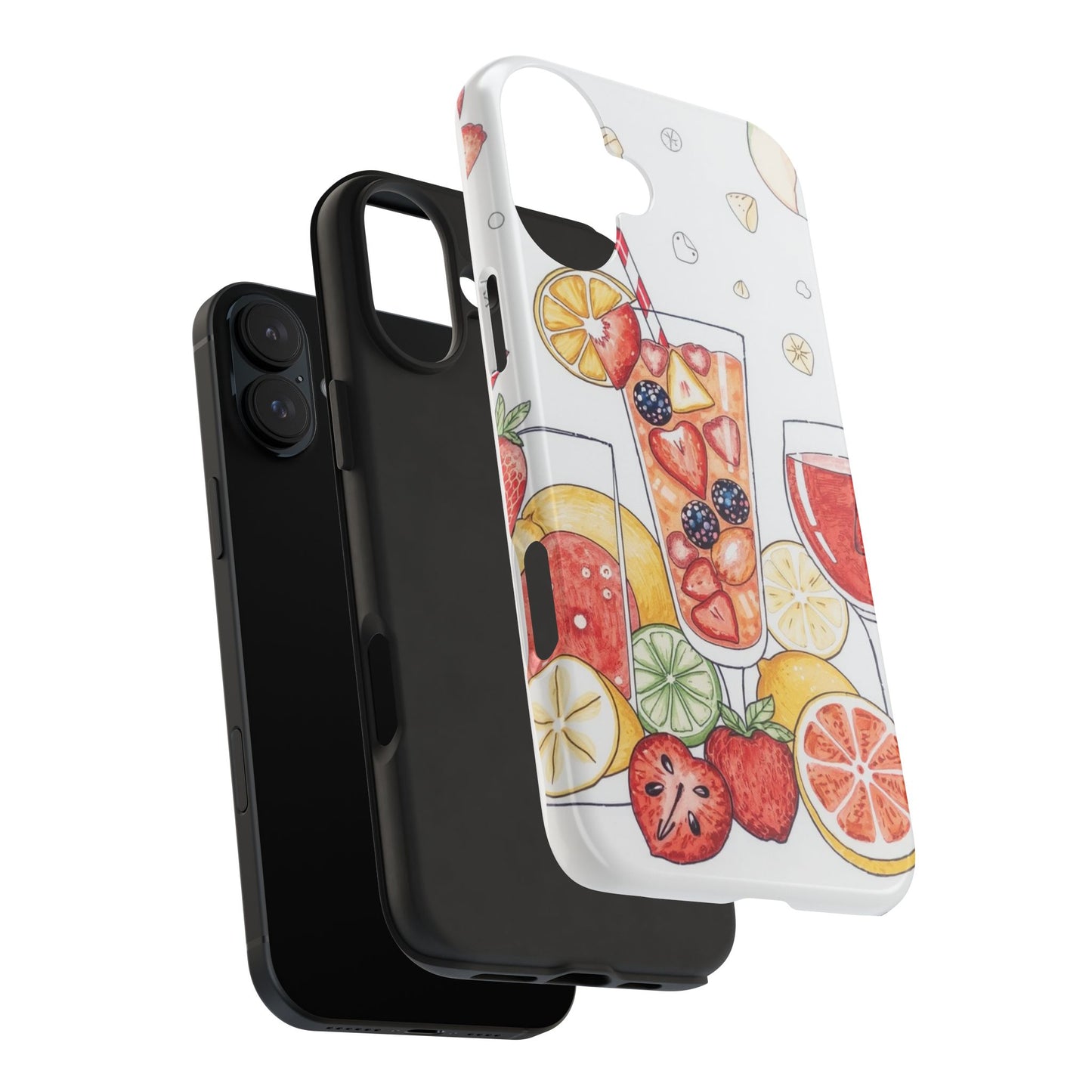 Colorful Fruit Cocktail Tough Phone Case - Perfect for Summer Vibes