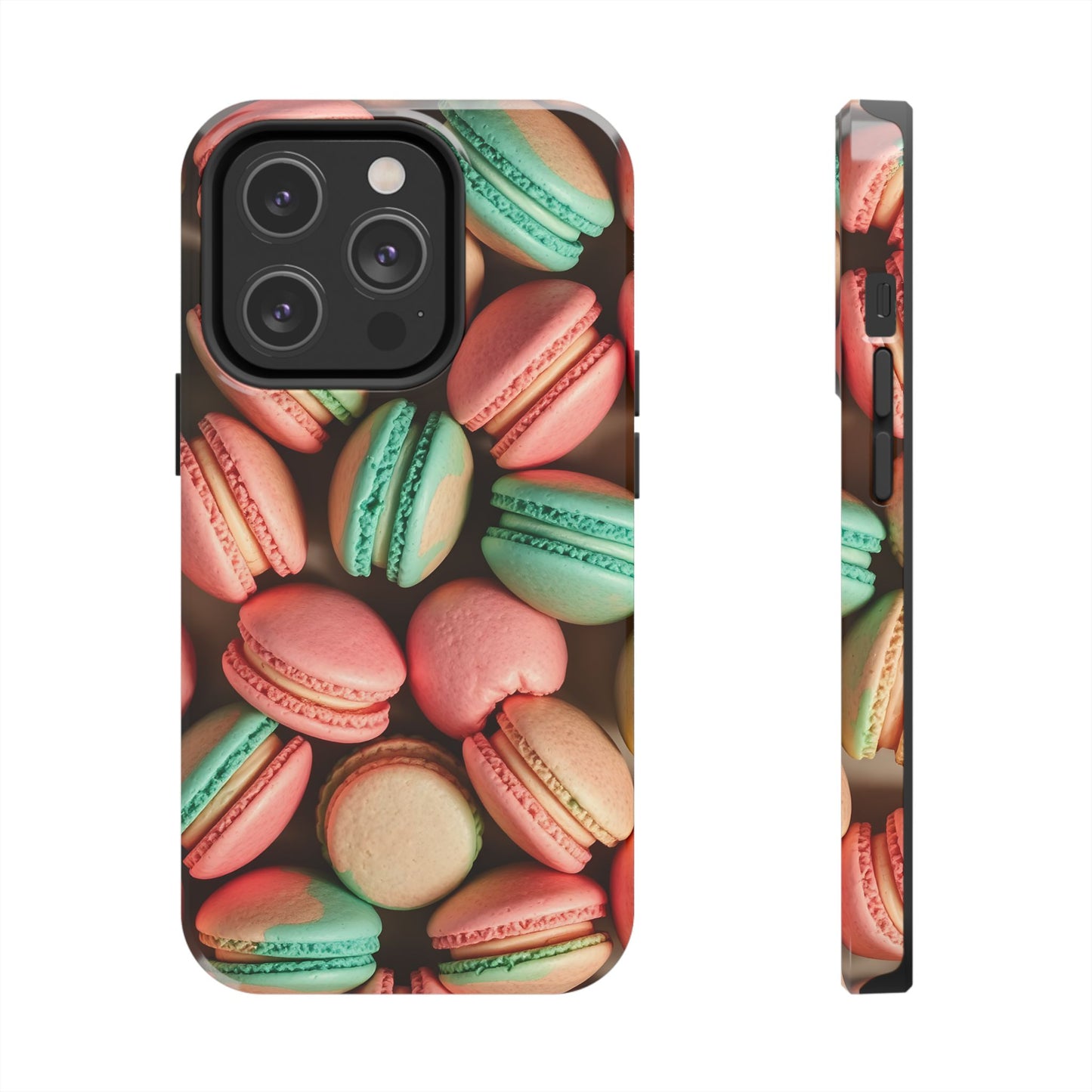 Colorful Tasty Macarons Tough Phone Case - Durable Protection with Sweet Aesthetic - for iPhone
