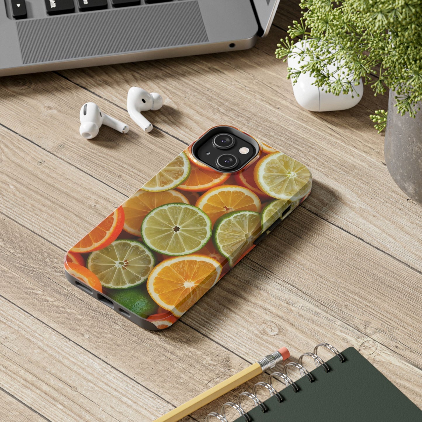Citrus Slice Tough Phone Case – Vibrant Fruit Design for Summer Fun