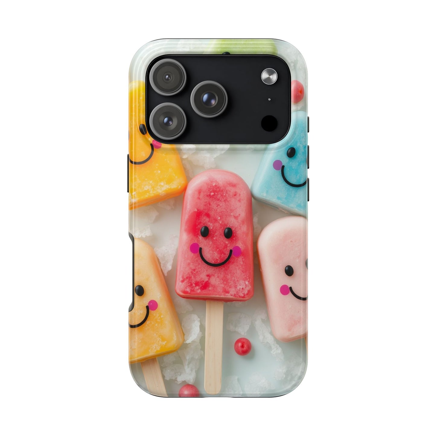 Cute Smile Popsicle Tough Phone Case - Fun Protection for Your Device