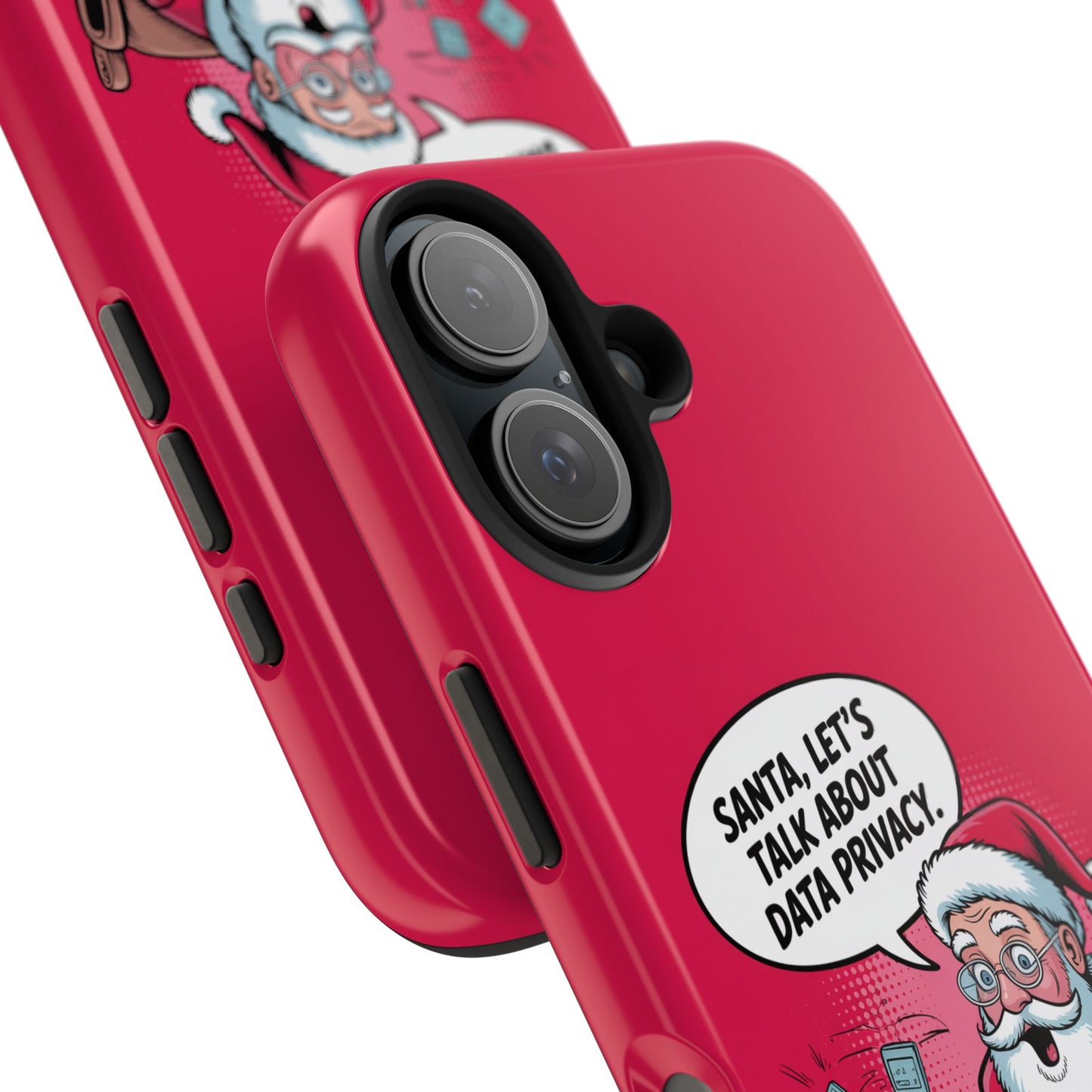 Santa Data Privacy Design Tough iPhone Case for Christmas
