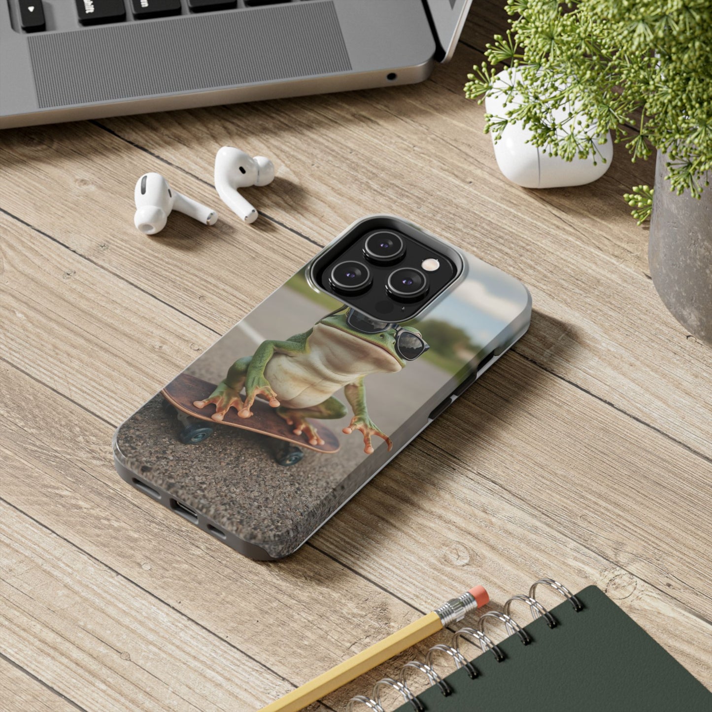 Cool Frog Skateboard Phone Case - Tough and Stylish Protection