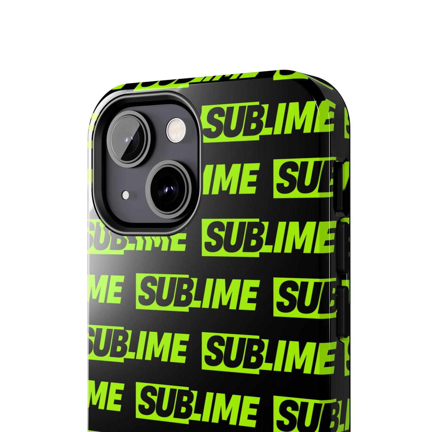 Sublime Text Pattern Tough Phone Case - Vibrant Protective Cover for iPhone