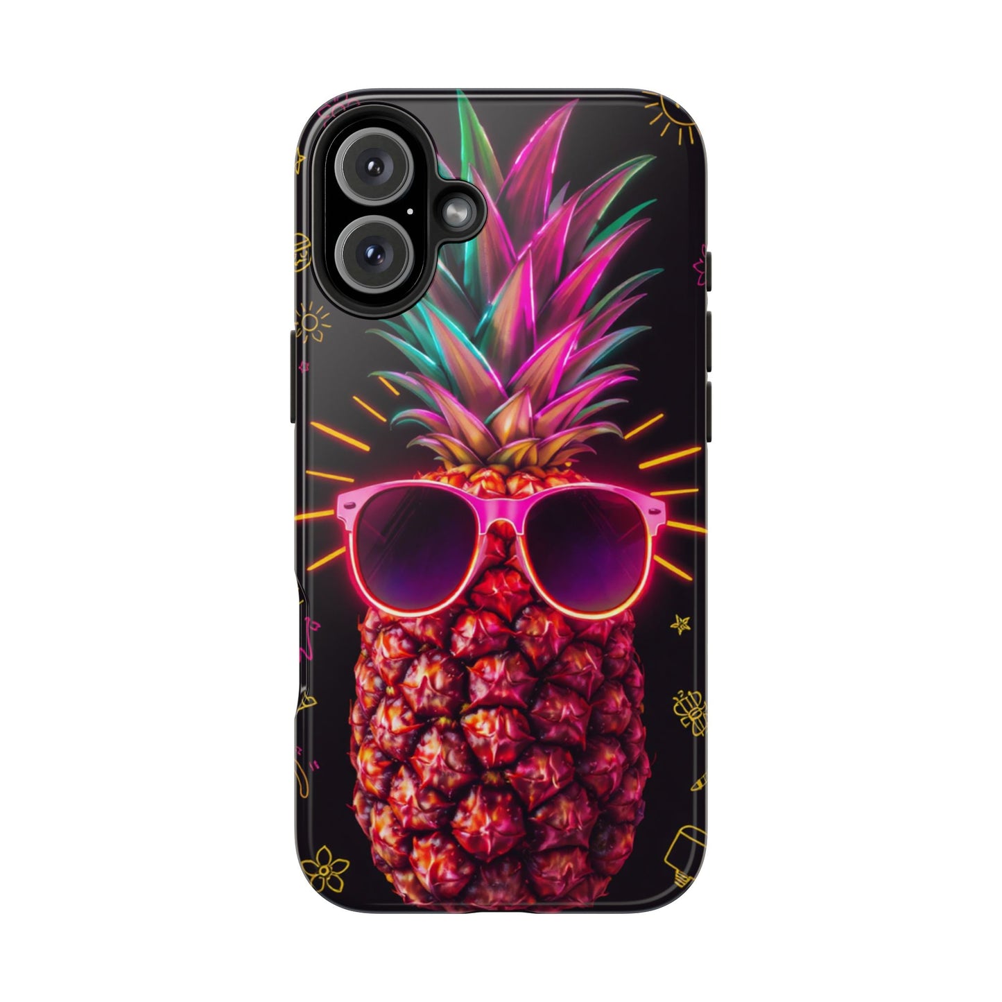 Tough Pineapple Phone Case - Cool, Vibrant Design Perfect for Summer Vibes