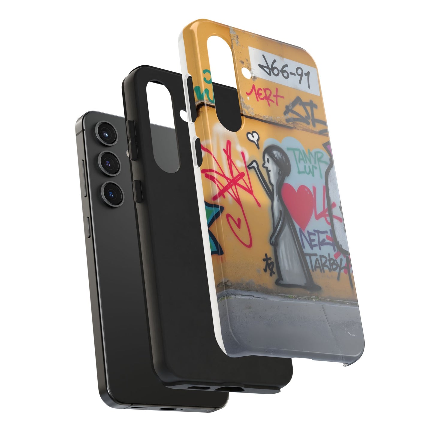 Urban Cupid Graffiti Tough Phone Case - Durable Protection with Street Art Vibe - for iPhone
