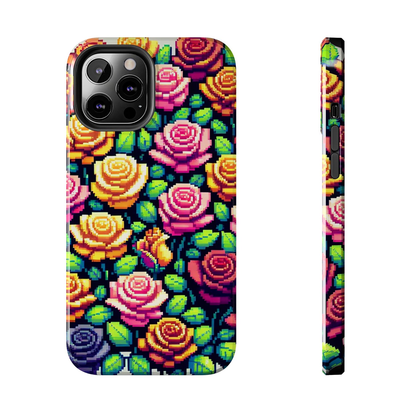 Vibrant Floral Tough Phone Case - Stylish Protection for Flower Lovers