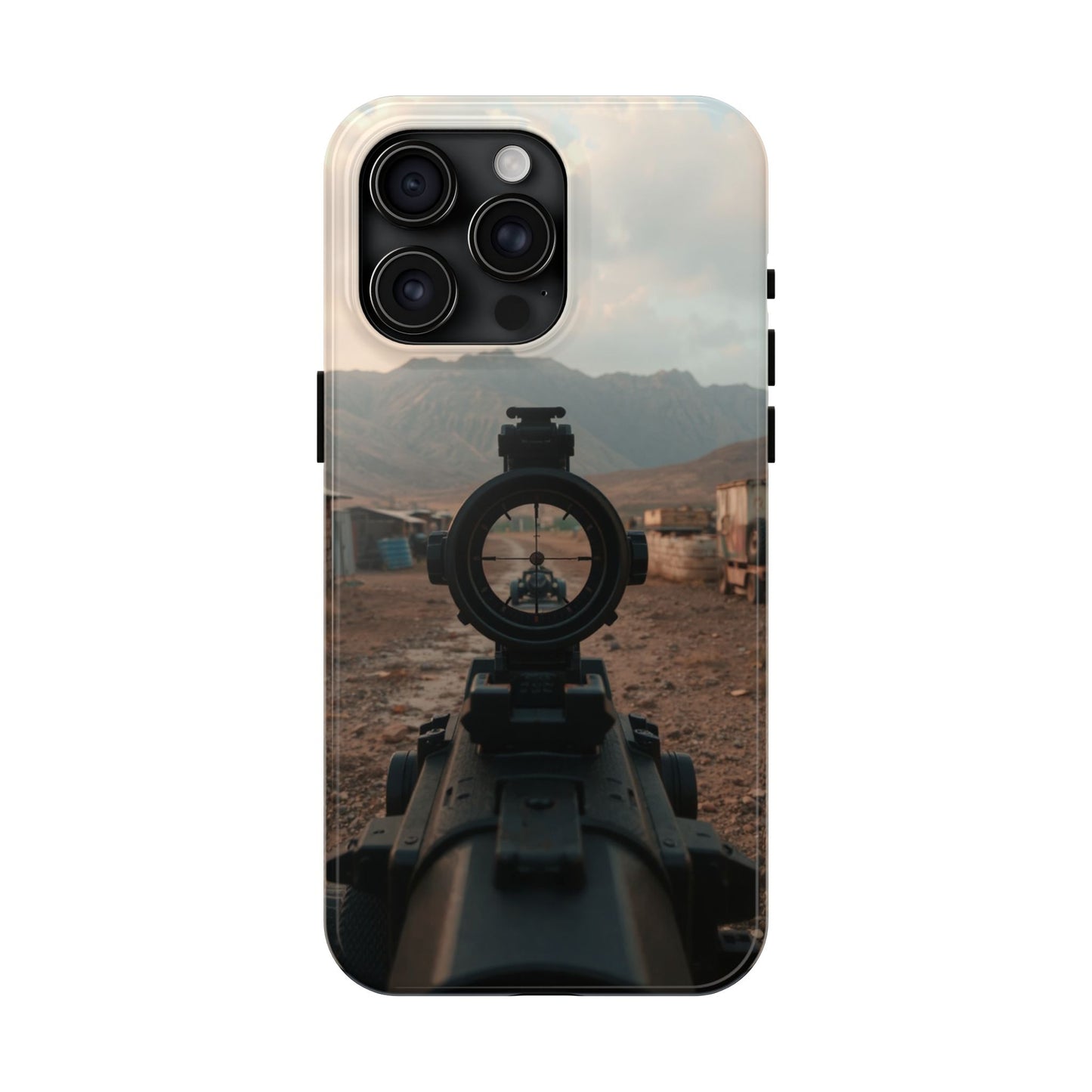 Tough Phone Case - Military Inspired Design with Sniper Scope