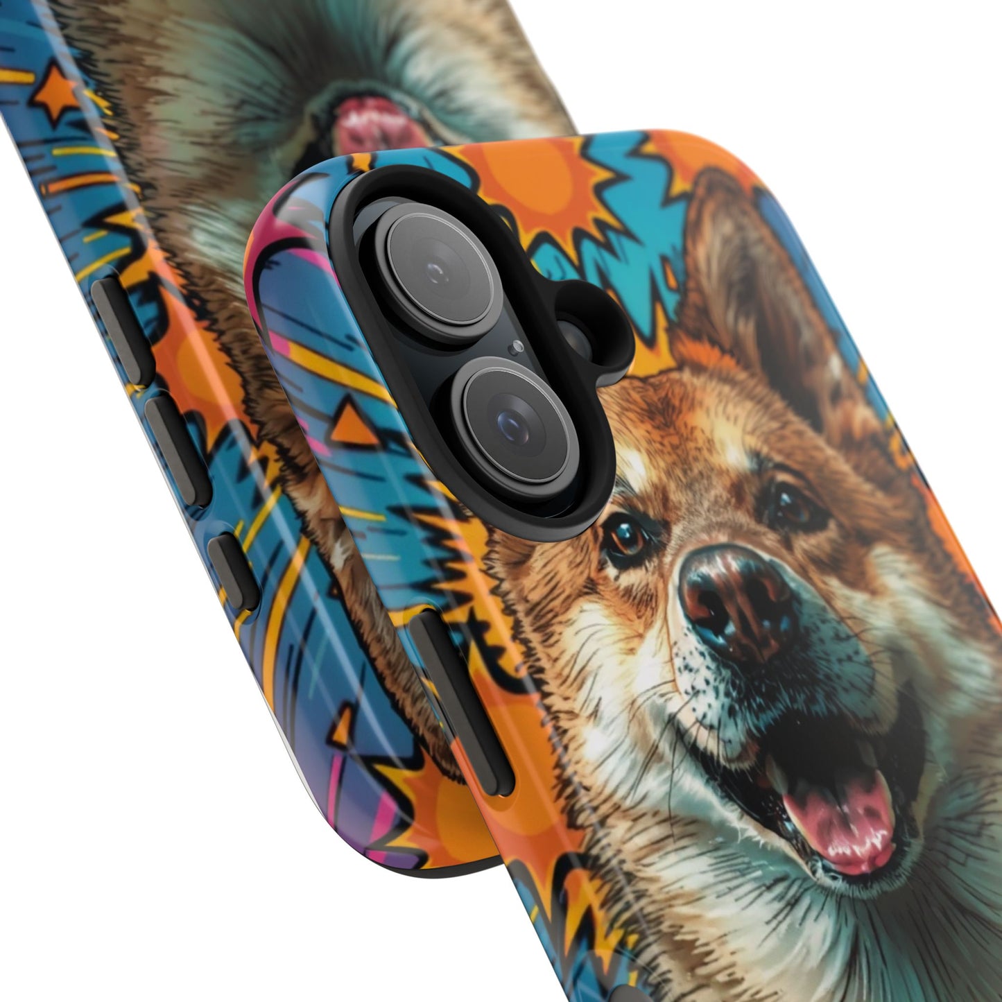 Vibrant Corgi Tough Phone Case - Fun Design for Pet Lovers