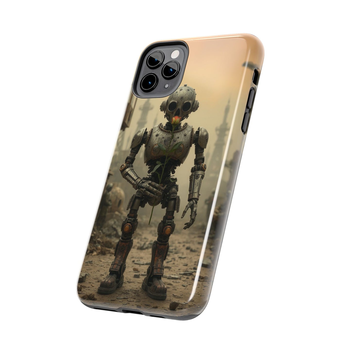 Robotic Sentinel Tough Phone Case - Durable Protector for Sci-Fi Lovers