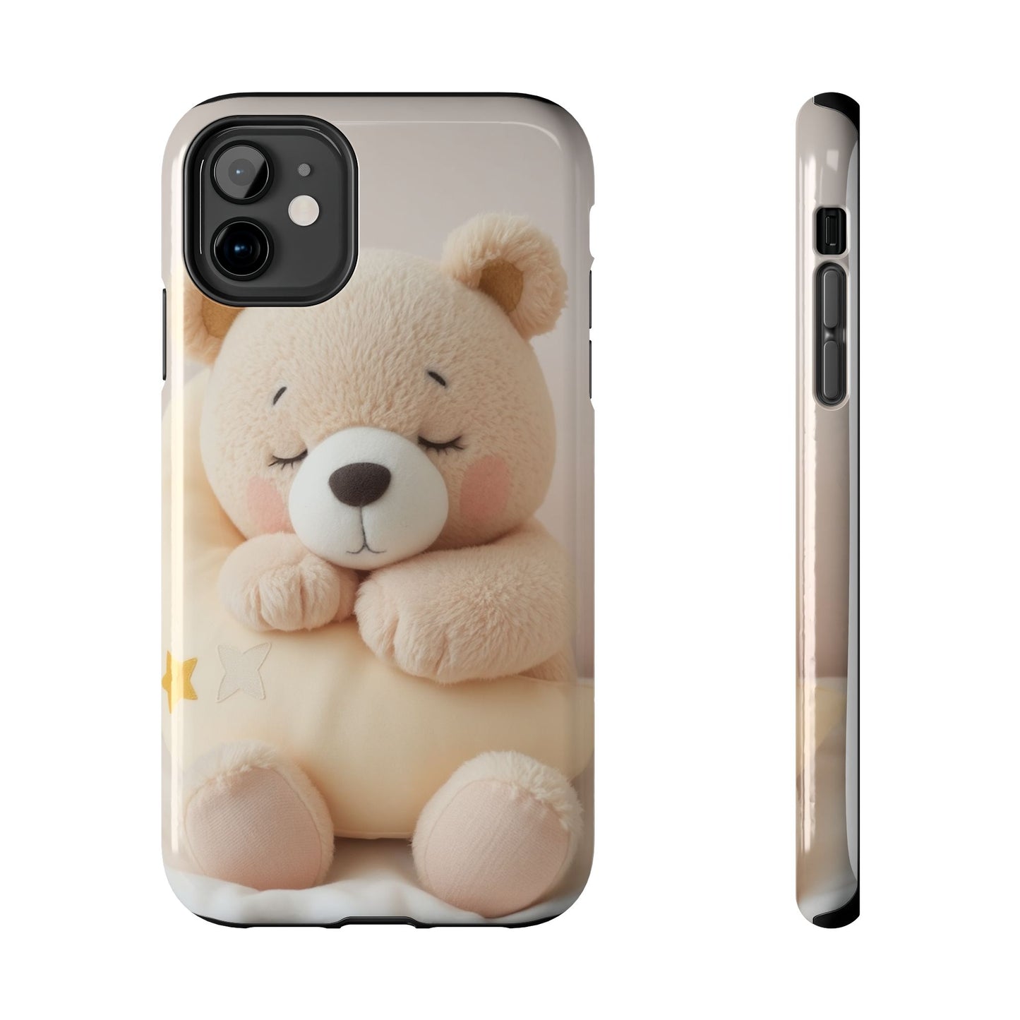 Cute Bear Tough Phone Case - Adorable Baby Animal Design for Kids & Adults