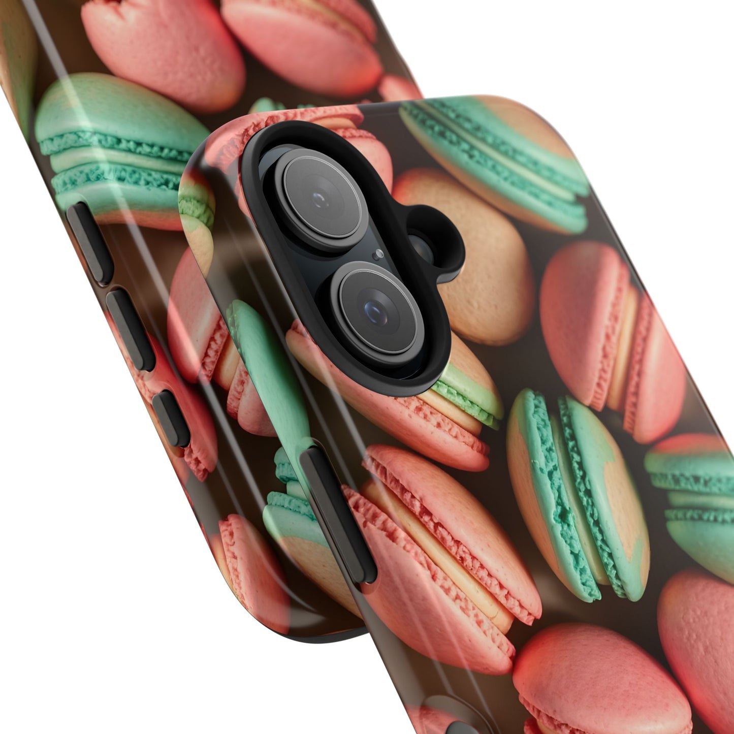 Colorful Tasty Macarons Tough Phone Case - Durable Protection with Sweet Aesthetic - for iPhone