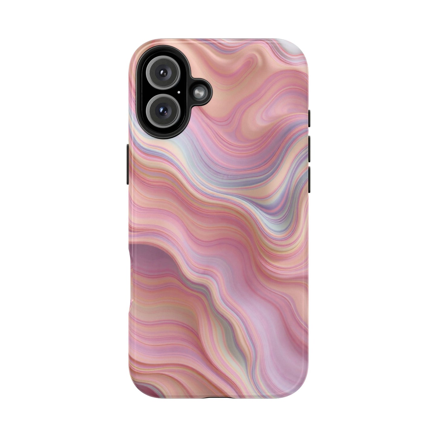 Stylish Tough Phone Cases - Abstract Pink Marble Design