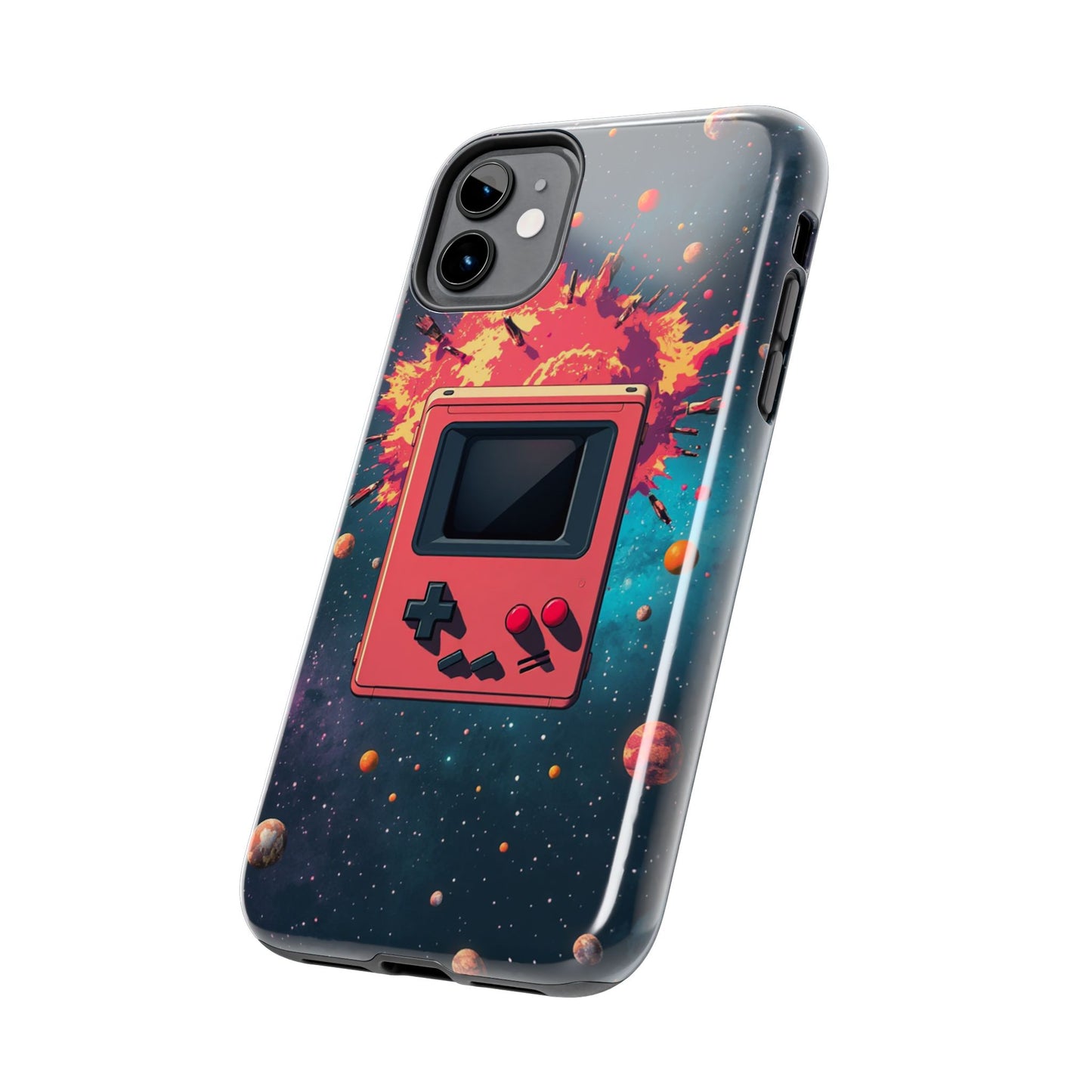 Retro Gaming Tough Phone Case - Space Adventure Design