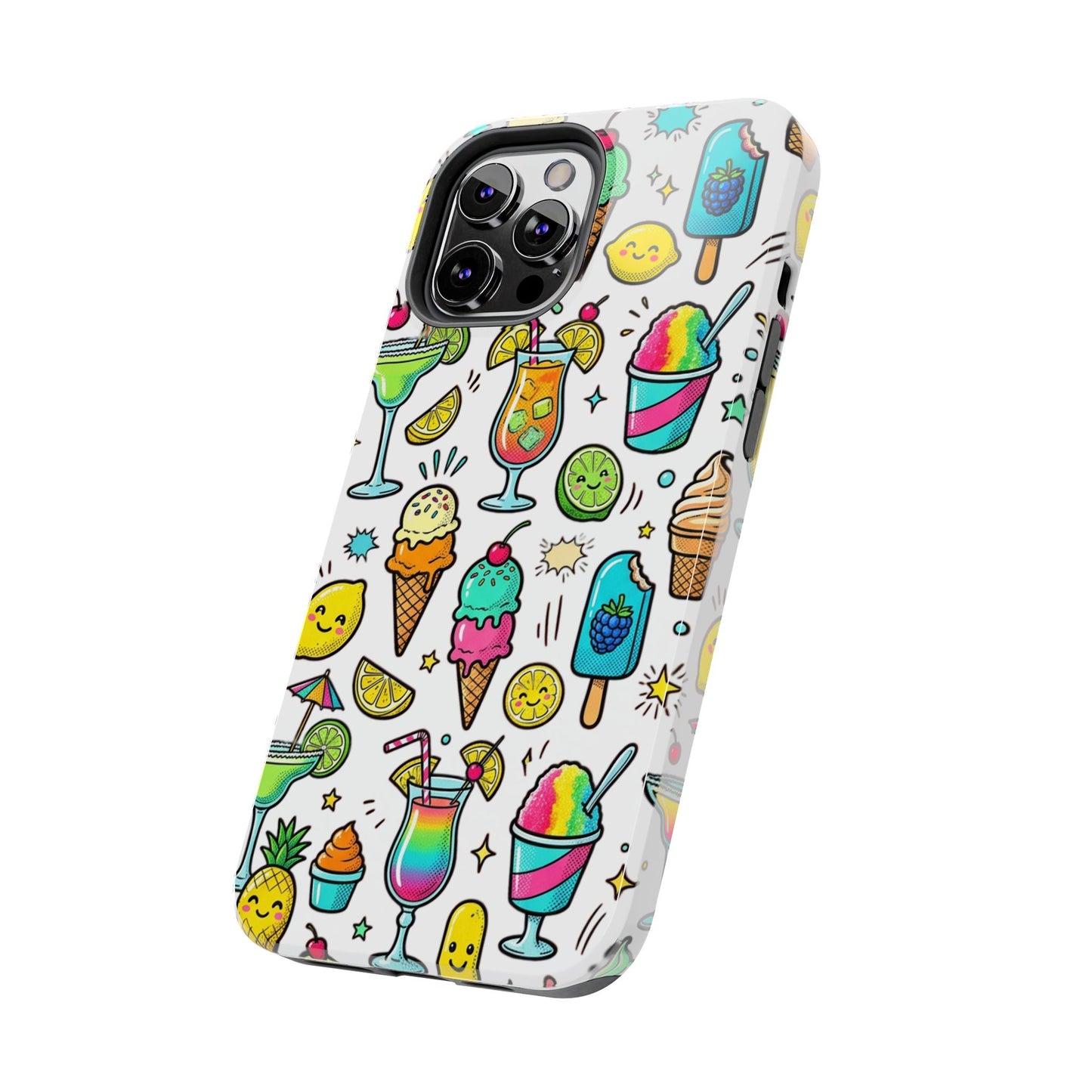 Tough Phone Case — Summer Ice Cream & Cocktails Pattern