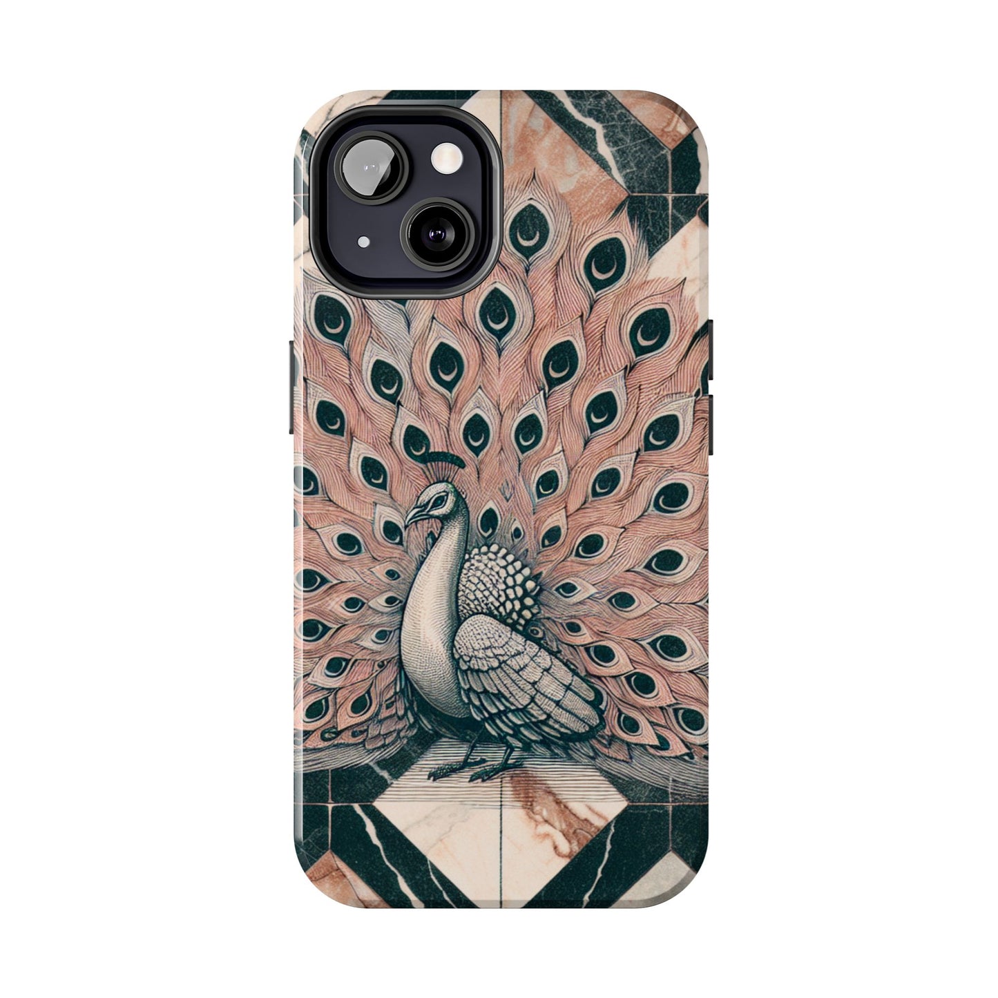 Peacock Tough Phone Case | Stylish & Durable Artwork - for iPhone