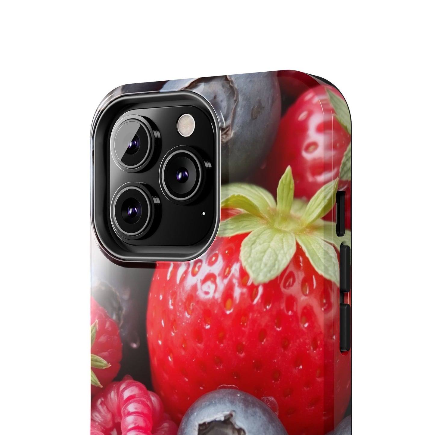 Fruit-Themed Tough Phone Case - Berry Burst Design