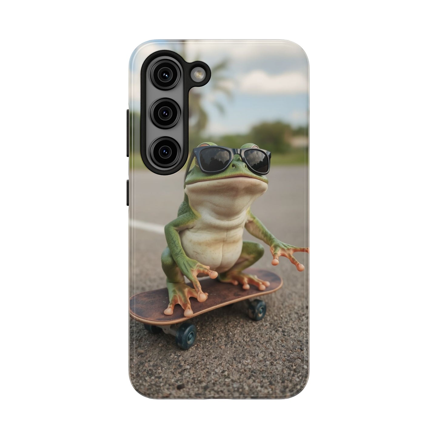 Cool Frog Skateboard Phone Case - Tough and Stylish Protection