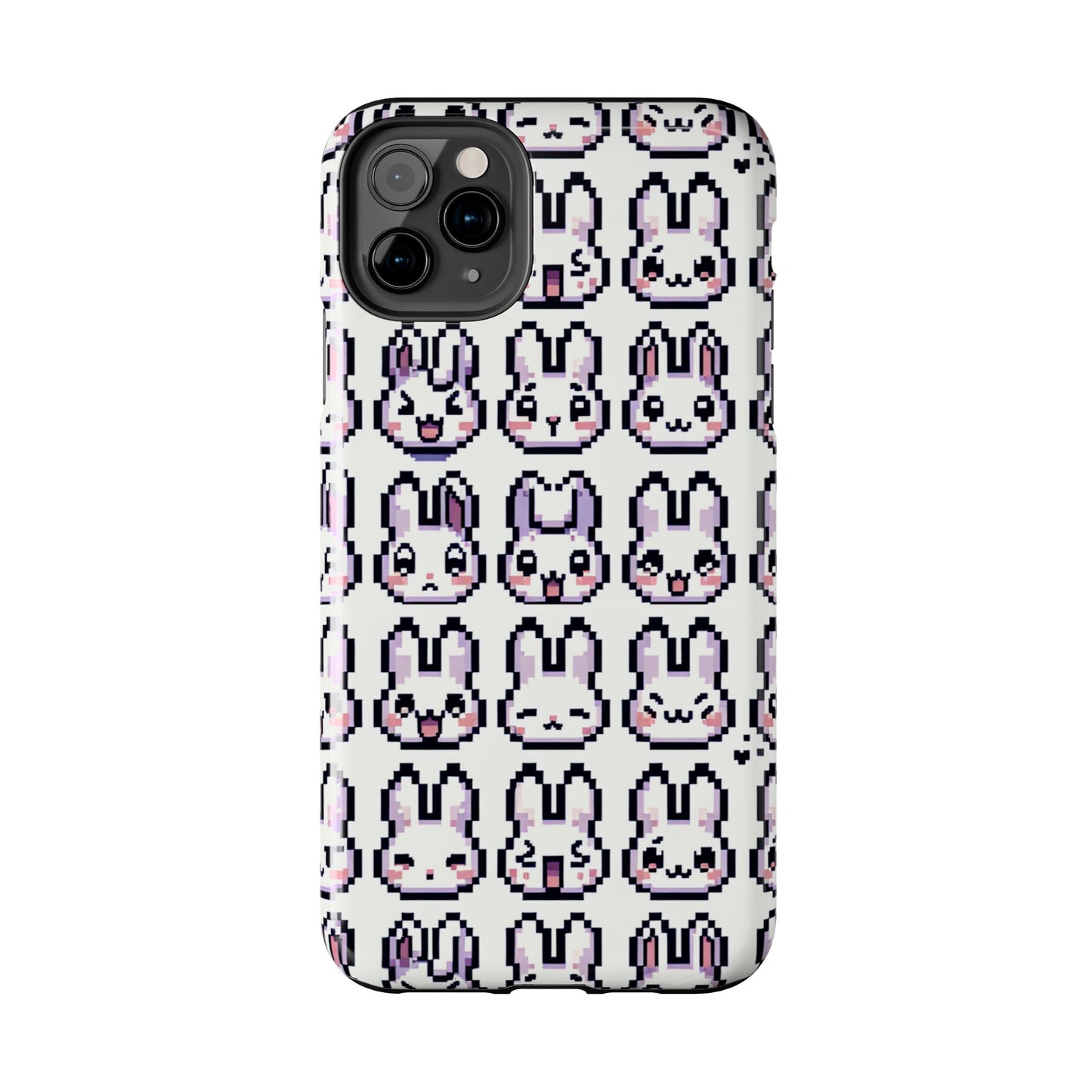 Cute Pixel Bunny Tough Phone Case - Stylish & Protective Cover for iPhone