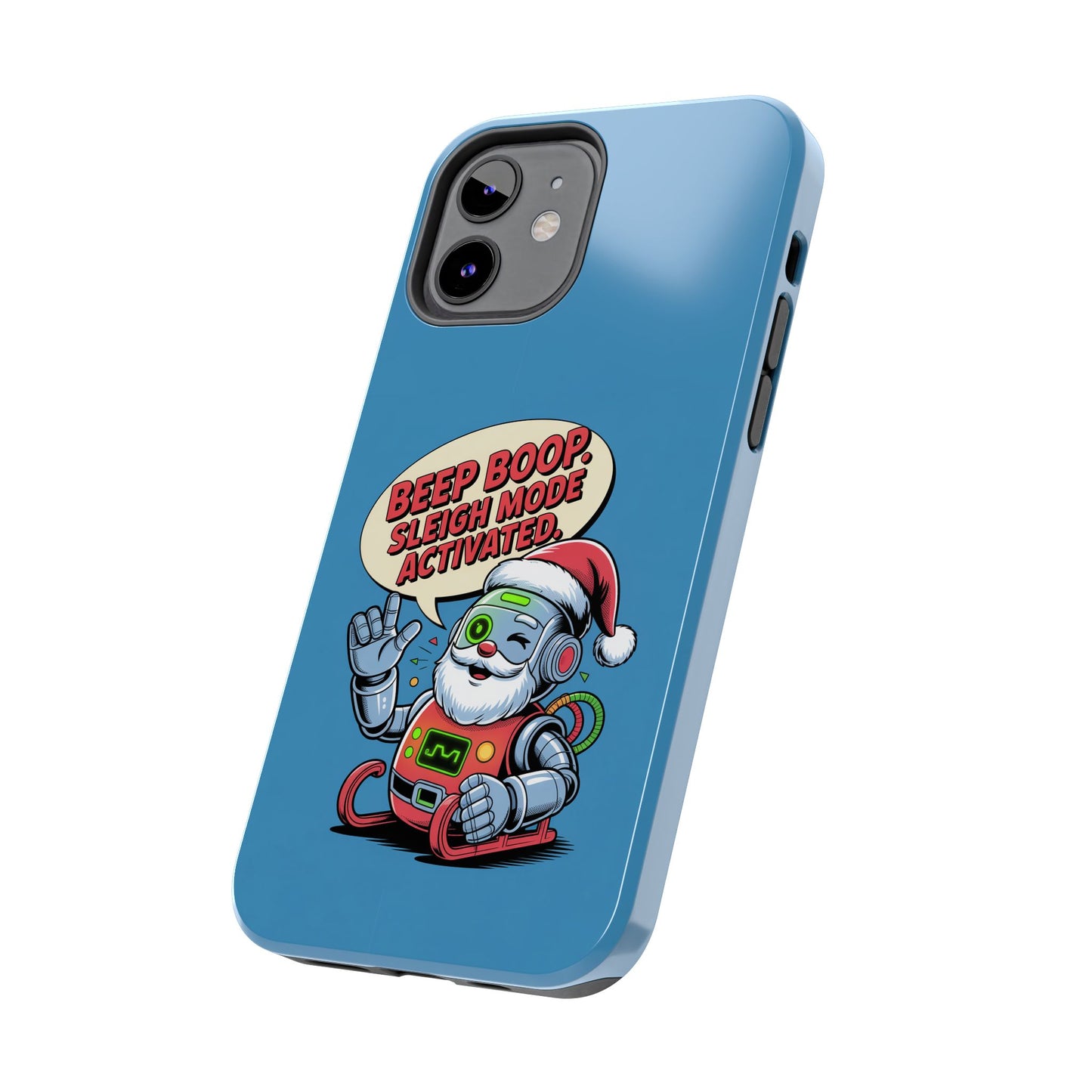 Funny Robot Holiday Phone Case - Beep Boop Sleigh Mode Activated
