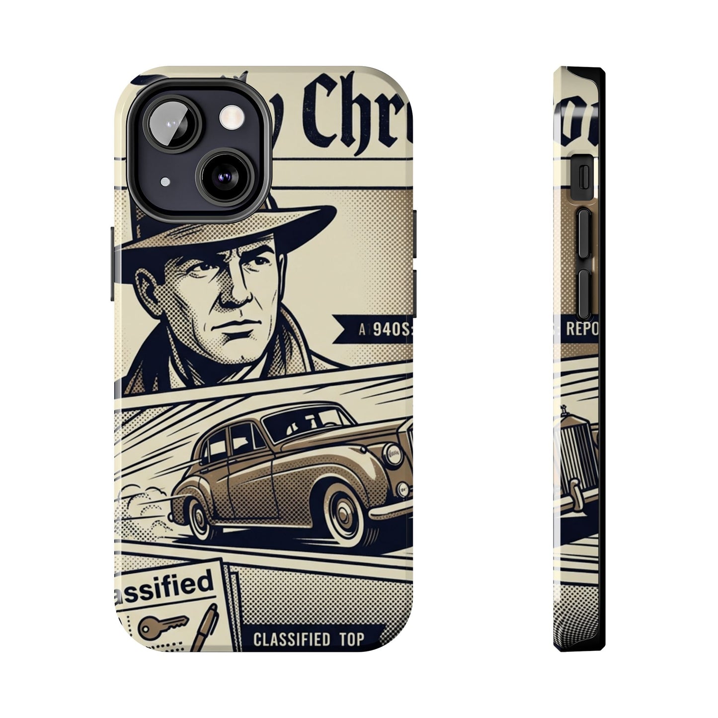Old Newspaper Tough Phone Case