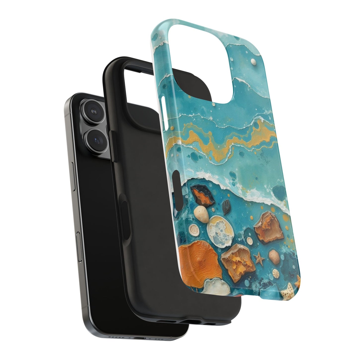 Ocean-Inspired Tough Phone Cases - Coastal Beach Vibe, Easy Accessory for Beach Lovers