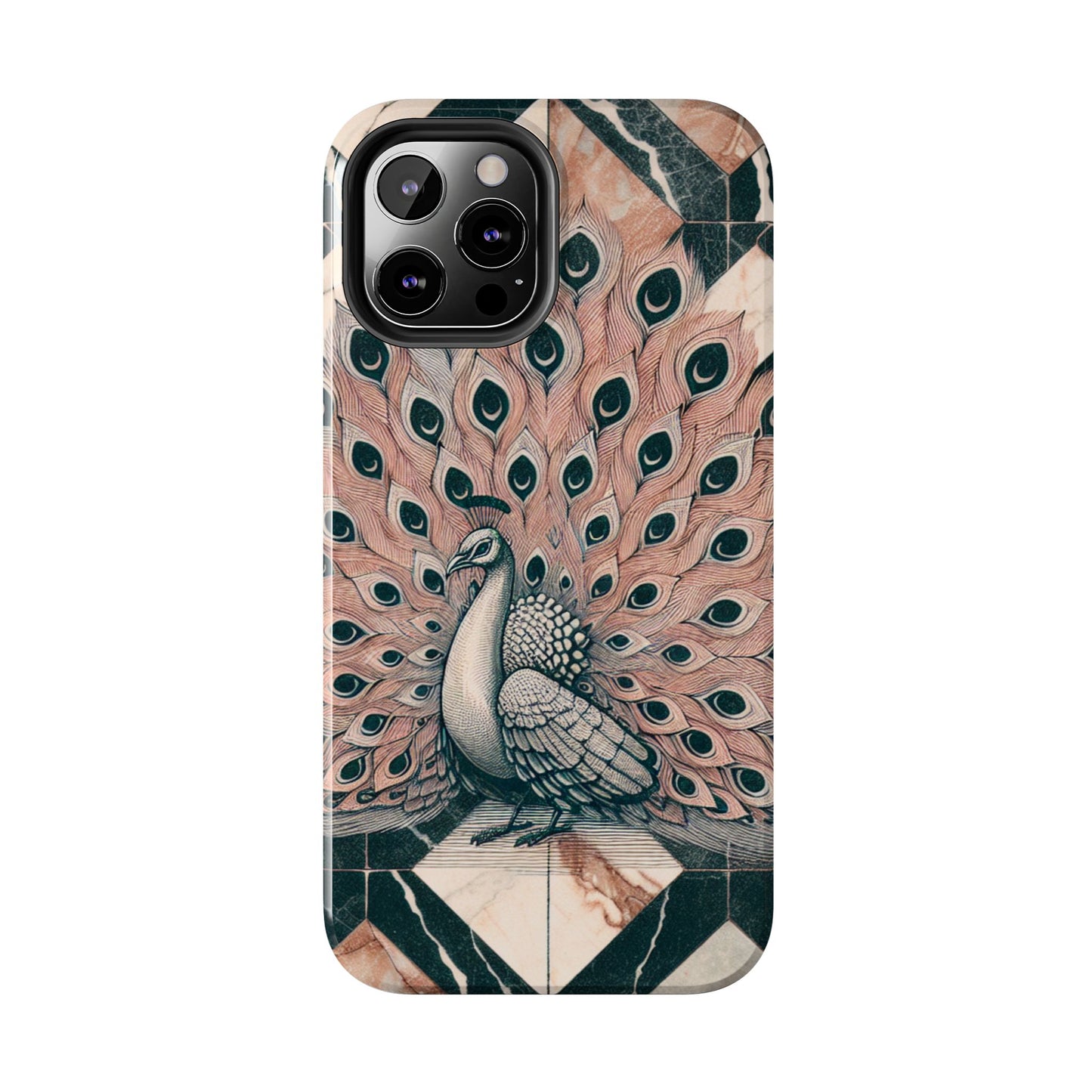 Peacock Tough Phone Case | Stylish & Durable Artwork - for iPhone