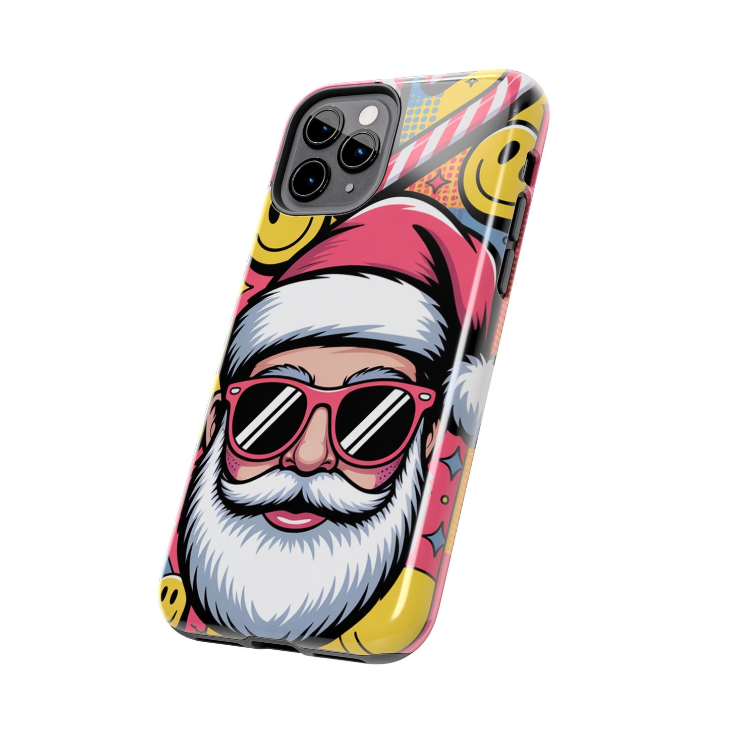 Pop Art Santa Sunglasses Tough Phone Case for Holiday Vibes