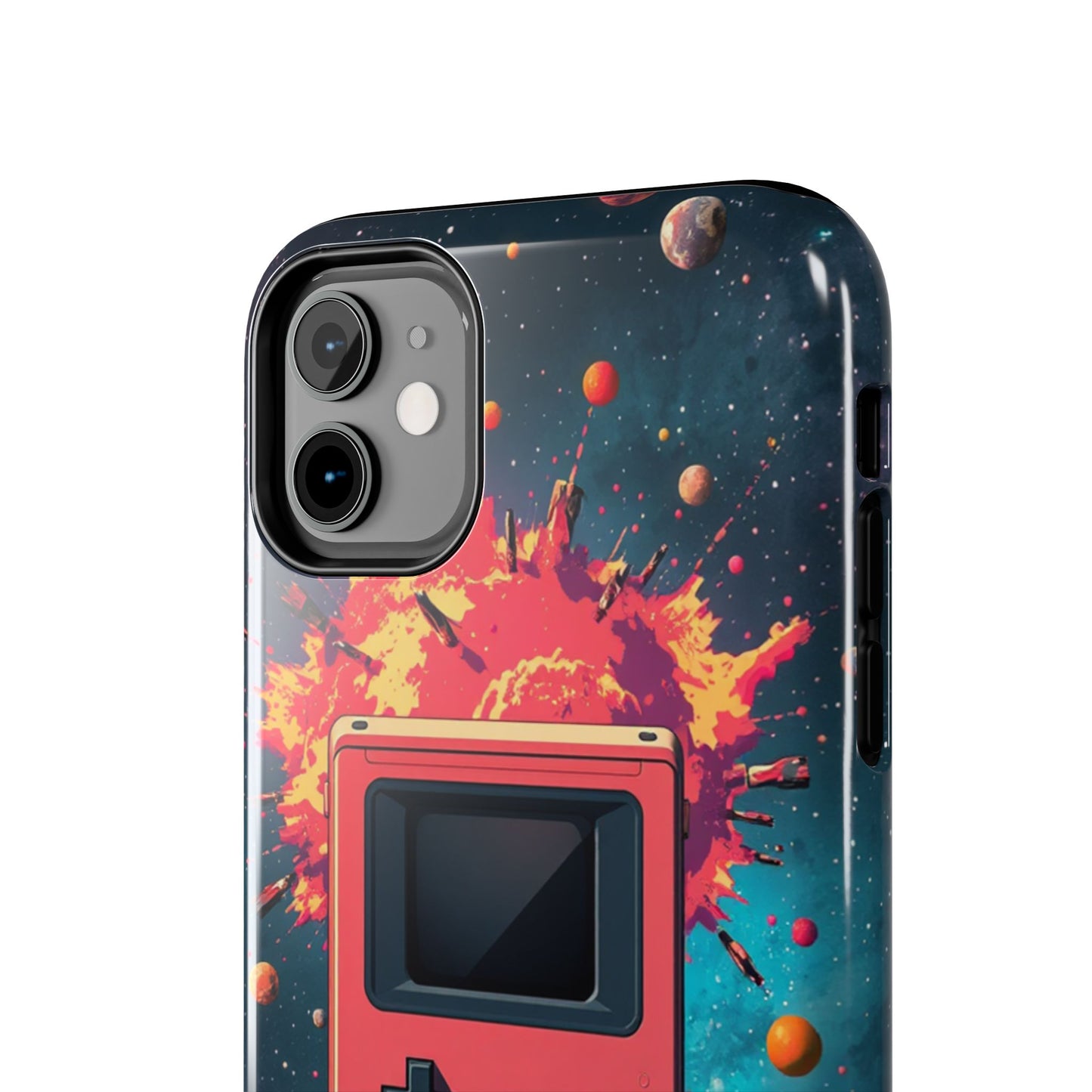 Retro Gaming Tough Phone Case - Space Adventure Design