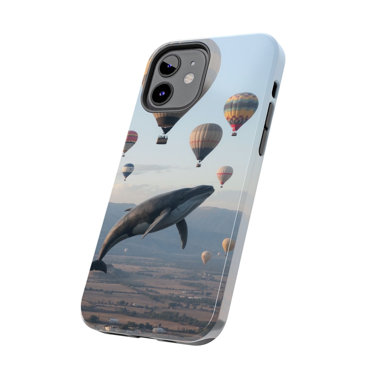 Whale Hot Air Balloon Tough Phone Case - Adventure & Nature Lovers