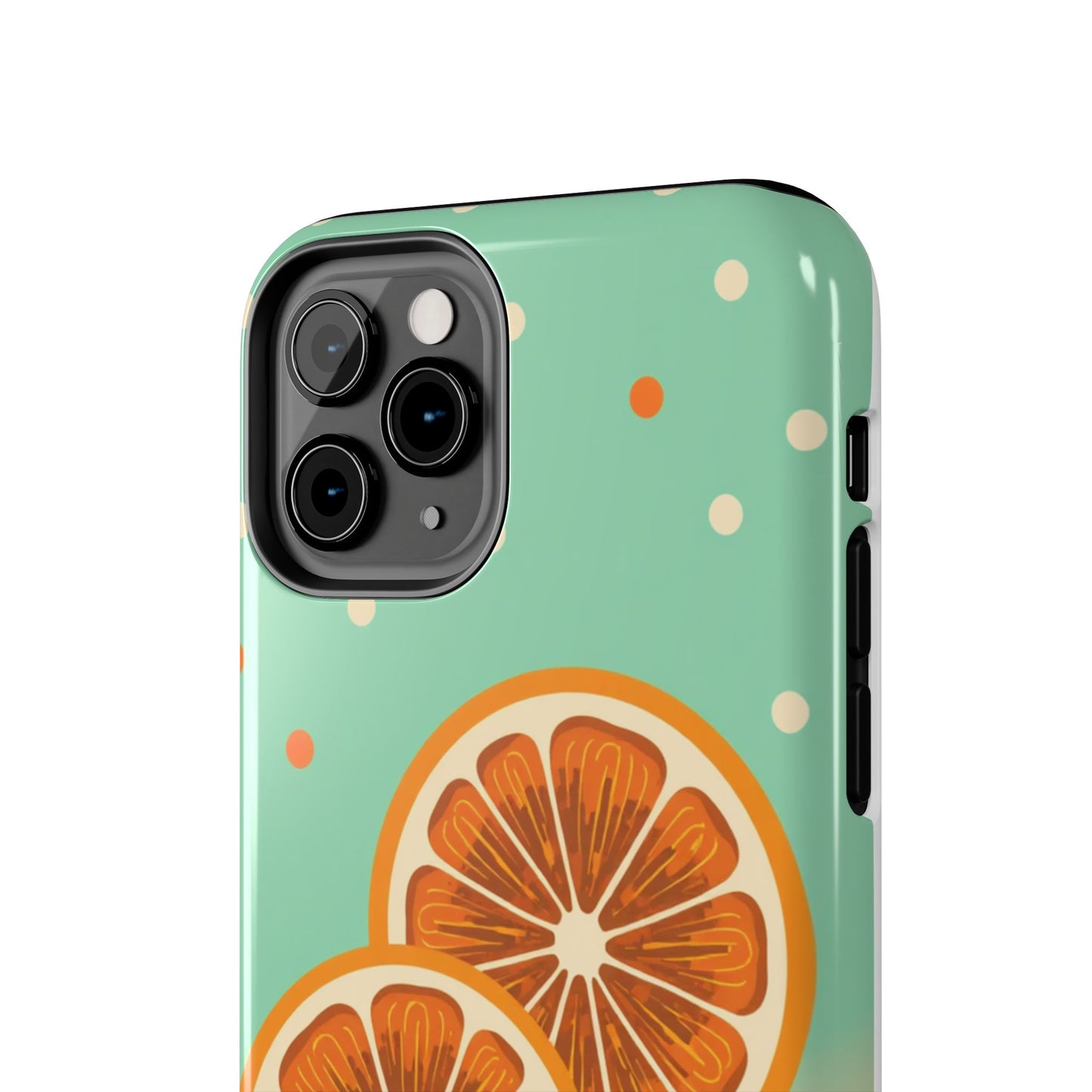 Citrus Vibe Tough Phone Case - Fun Orange Slice Design