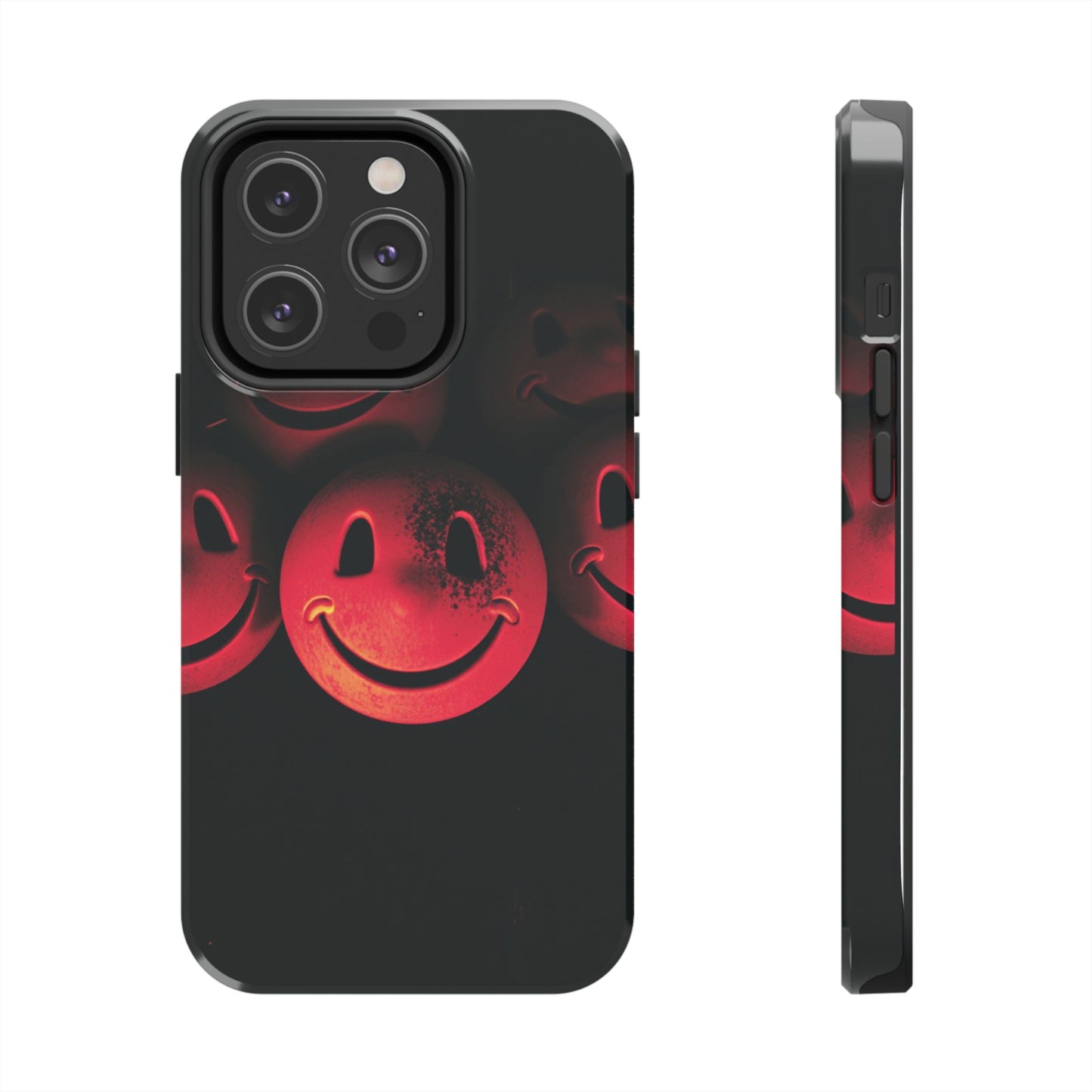 Smiley Face Tough Phone Case - Durable Protection with Fun Design