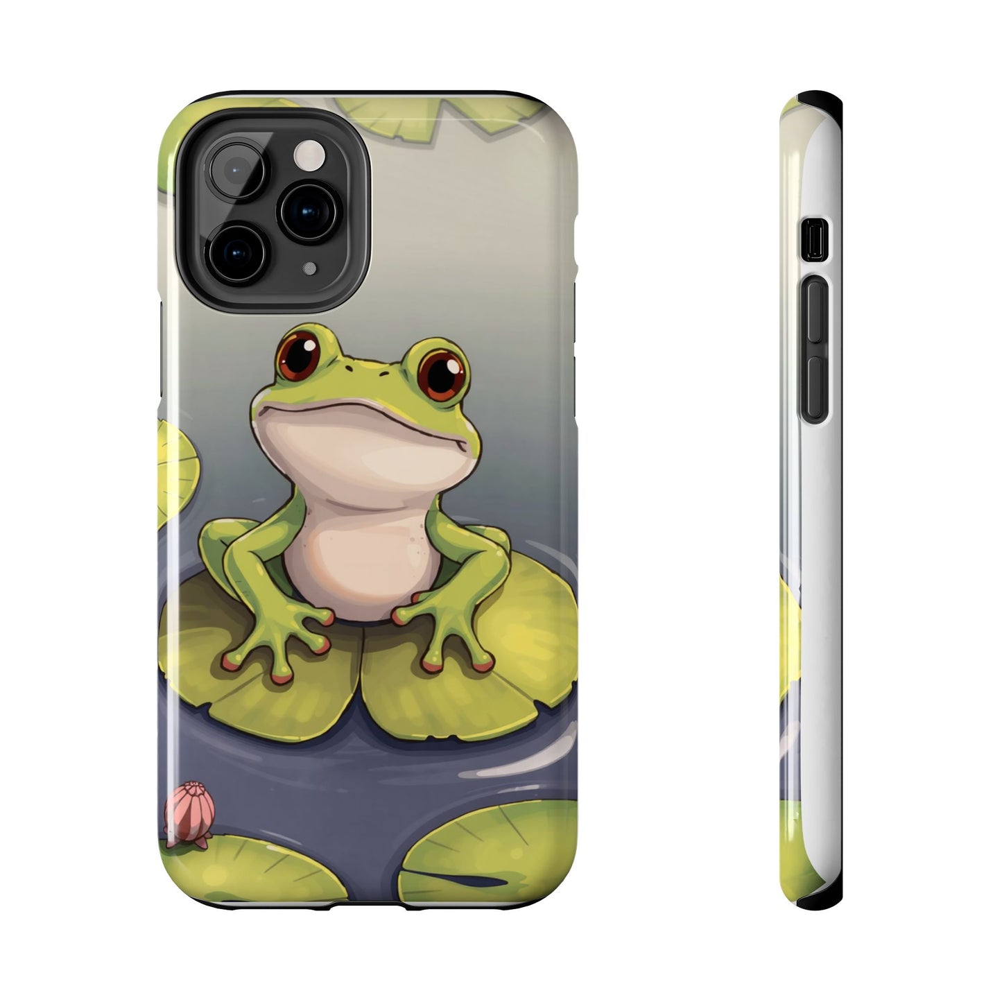 Cute Frog Tough Phone Case - Durable Protection with Nature Vibe