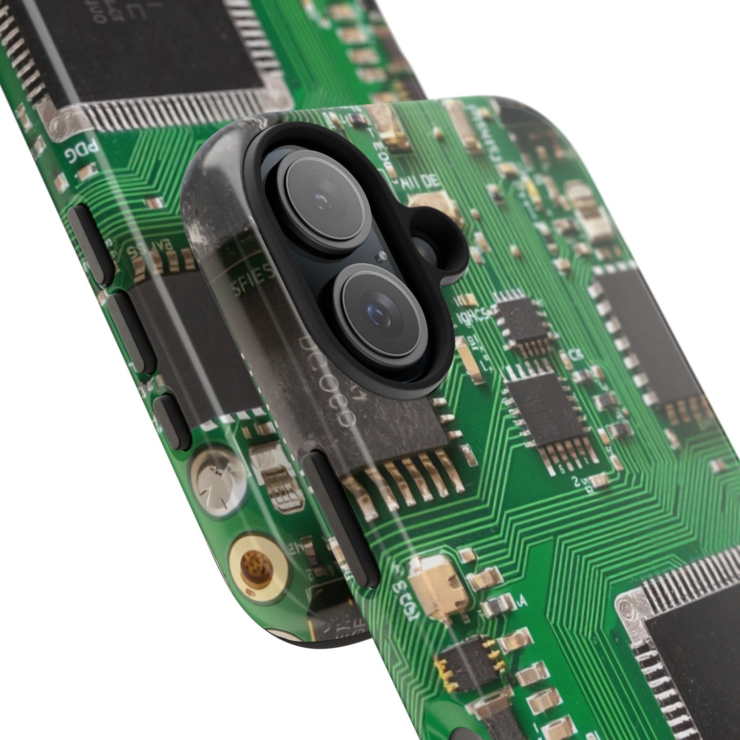 Circuit Board Tough Phone Case - Durable Tech Design