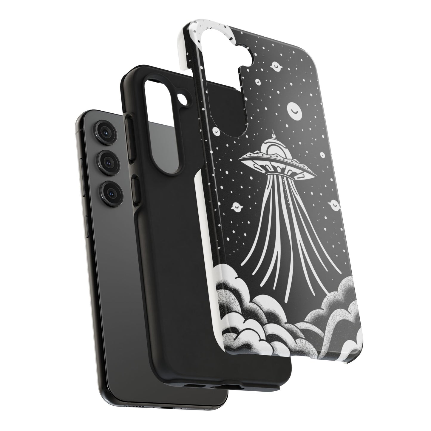 Galaxy UFO Tough Phone Case - Durable Protection with Unique Space Design
