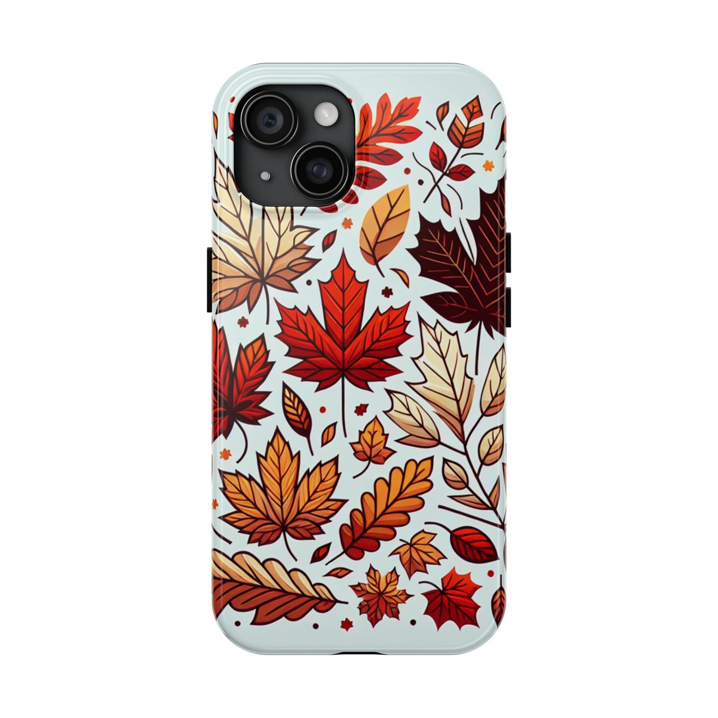 Autumn Leaves Tough Phone Case - Leaves Pattern - for iPhone