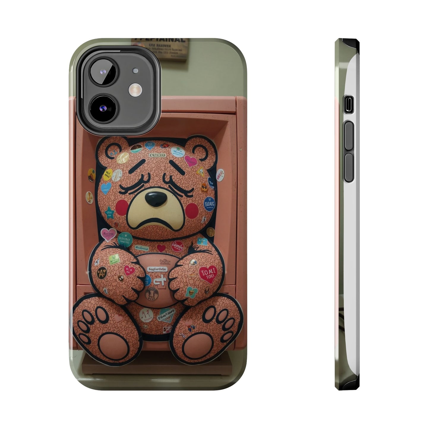 Cute Bear Tough Phone Case - Durable Protection with Fun Design