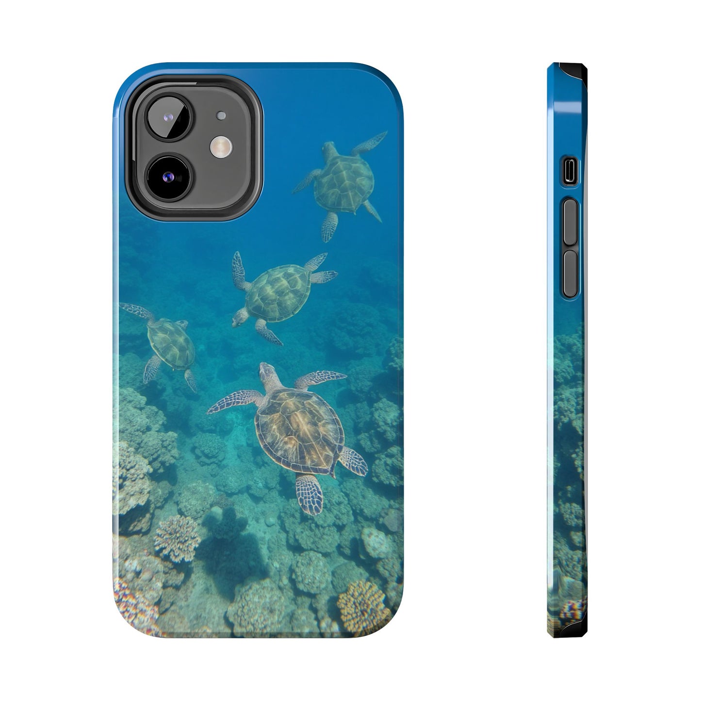 Ocean Turtle Tough Phone Cases - Durable Protection with Marine Art