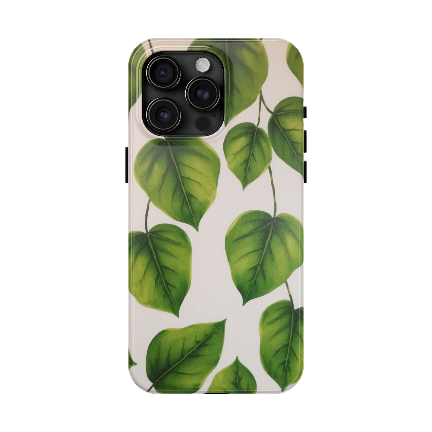 Tough Phone Cases with Green Leaf Design | Eco-Friendly Protection for Nature Lovers