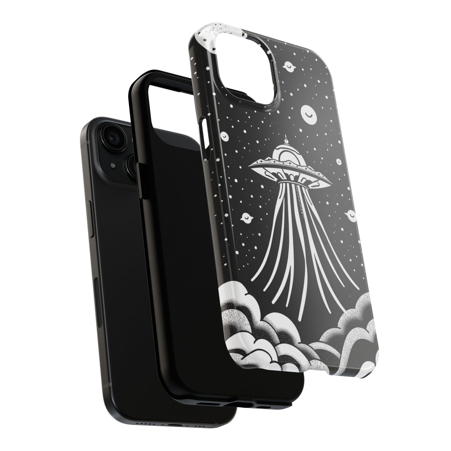 Galaxy UFO Tough Phone Case - Durable Protection with Unique Space Design