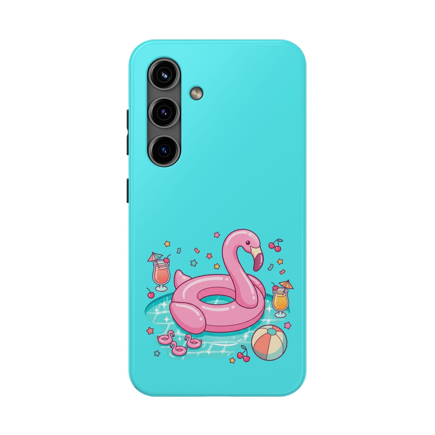 Flamingo Pool Party iPhone Case