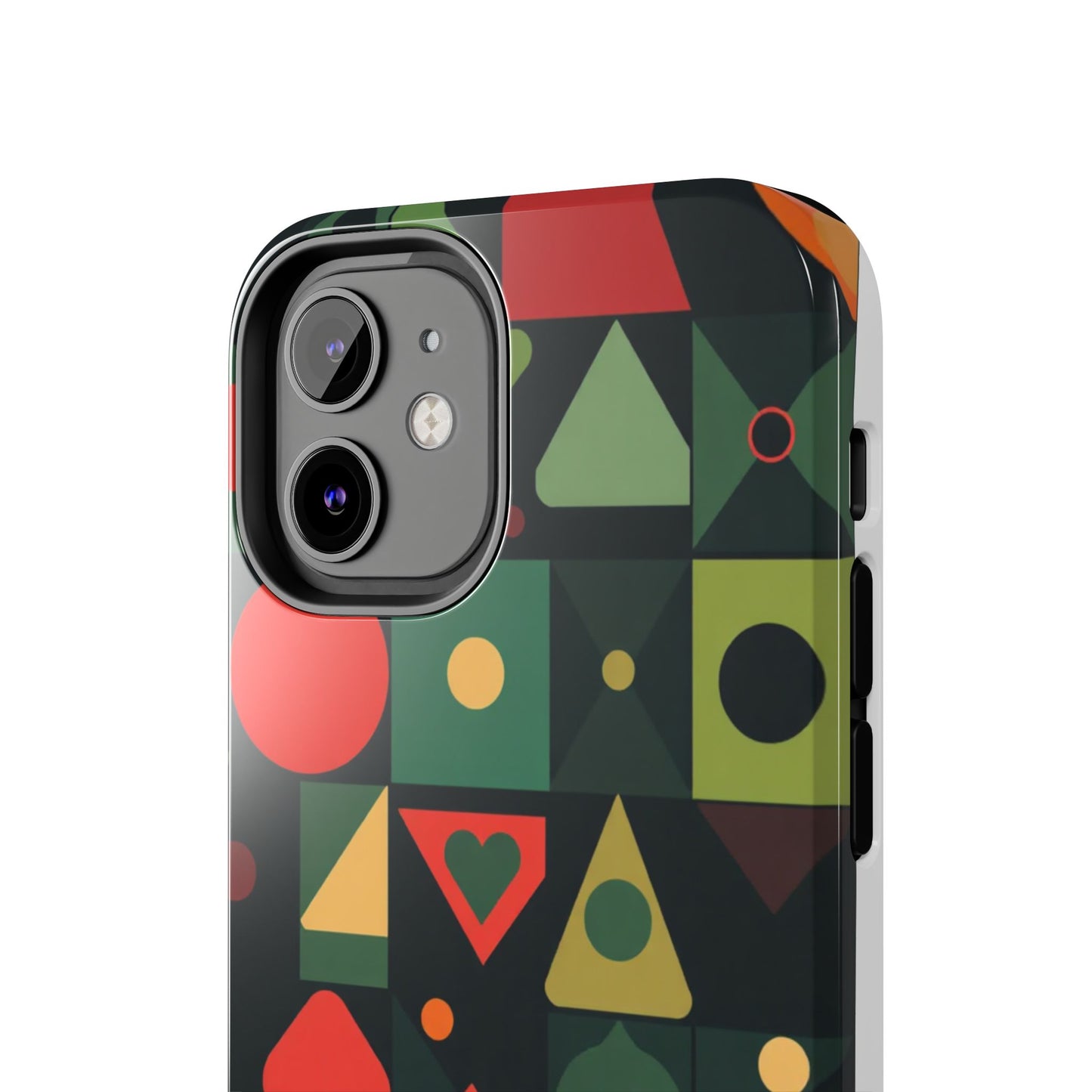 Vibrant Geometric Tough Phone Cases – Stylish Protection for Trendsetters - for iPhone